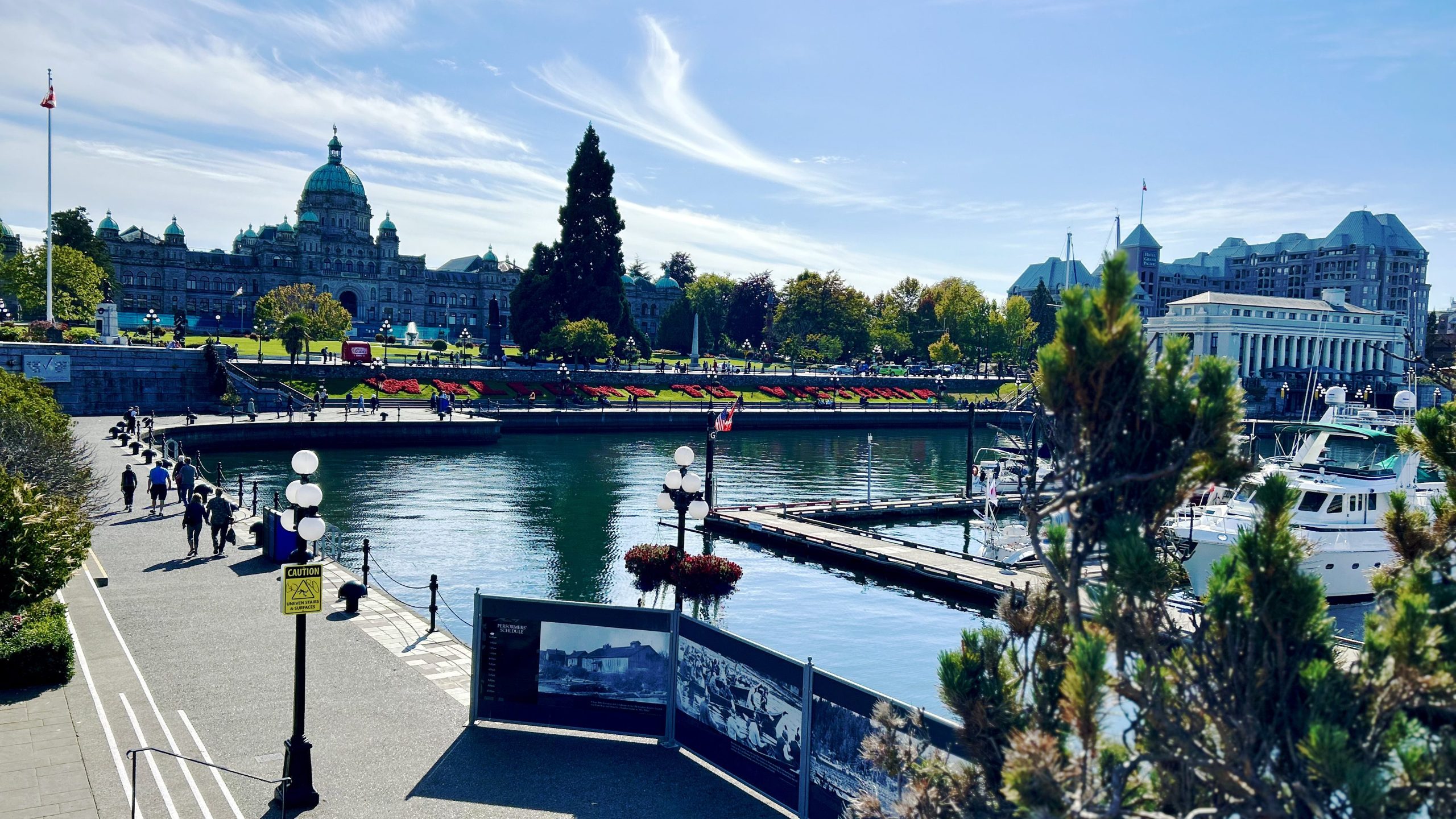 The Parliament Building in Victoria's Inner Harbour