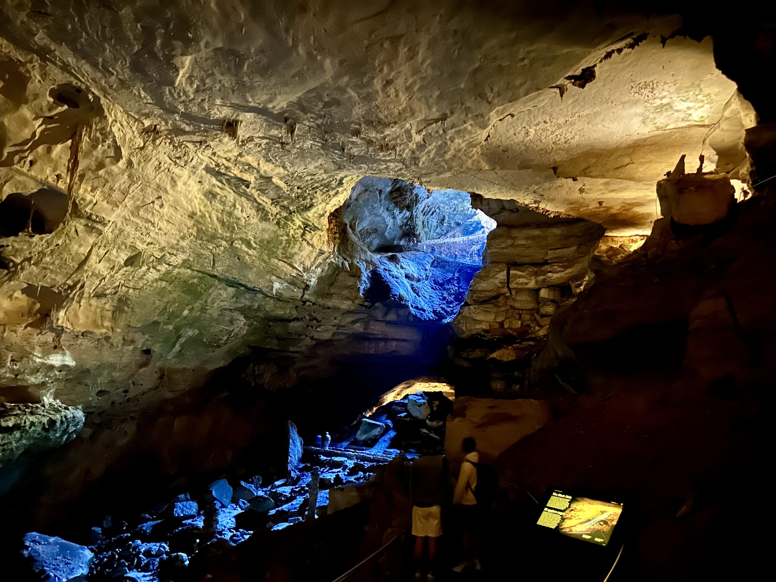 Carlsbad Cavern with its many underground structures