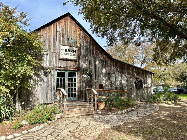 The Barn Pottery in the Gruene Historic District of New Braunfels, Texas
