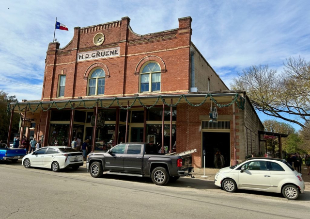One of the shops in the Gruene Historic District