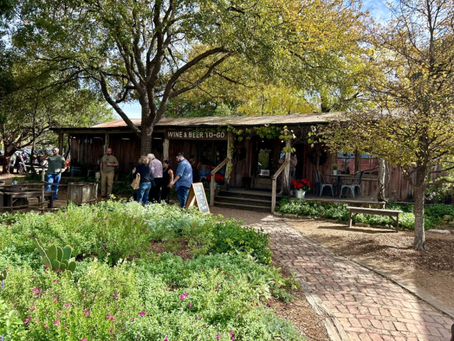 Which historic district wouldn't be complete without a "Wine & Beer To-Go" shop in the Gruene Historic District.