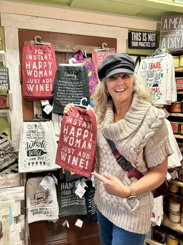 Laura found her favorite dish towel!