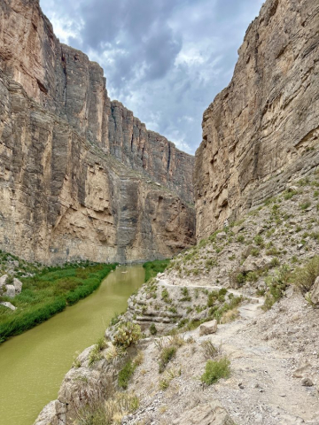 Life Thrives on the Rio Grande, Santa Elena Canyon, Big Bend National Park, TX