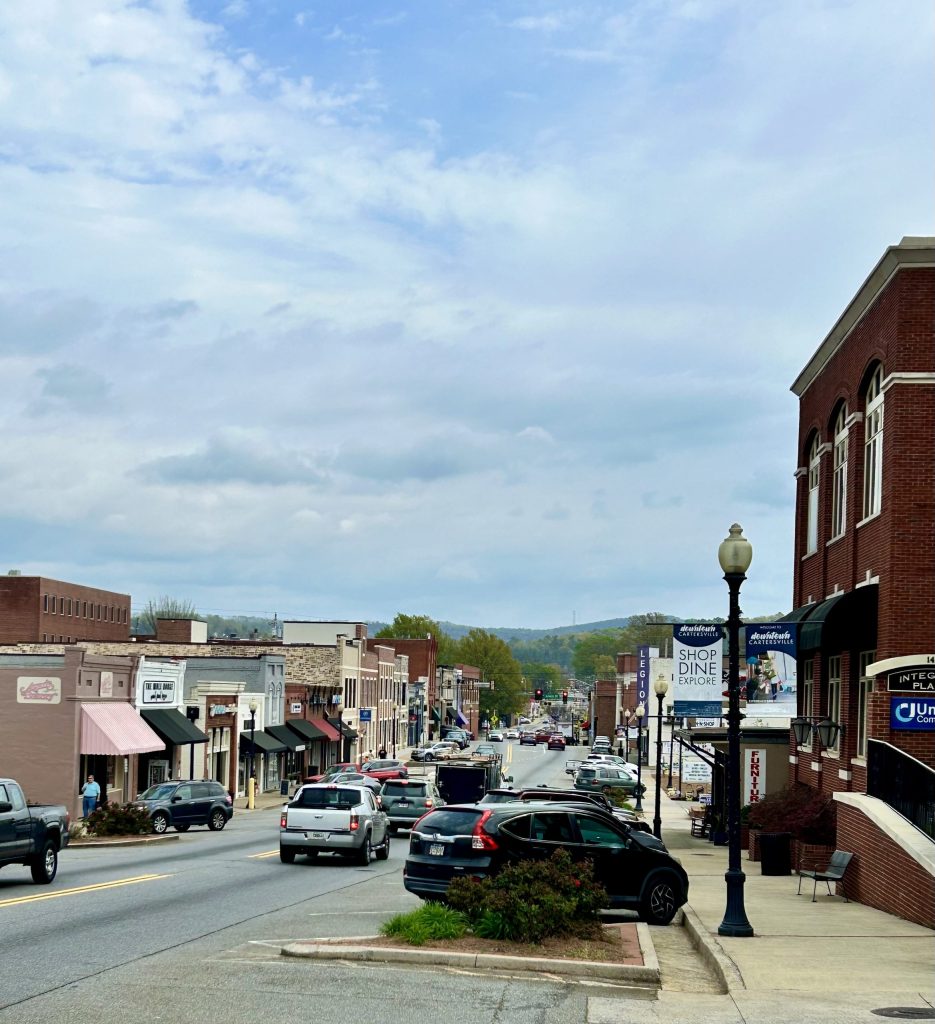 One of the streets in the Historic Downtown District.