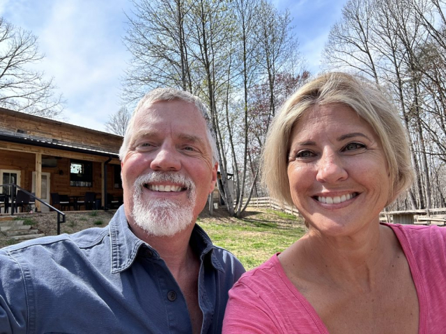 Curtis and Laura enjoy the sunshine and beers at 52 West Brewing.