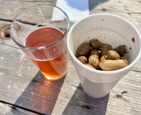 A beer and cajun boiled peanuts might just be our new fave!