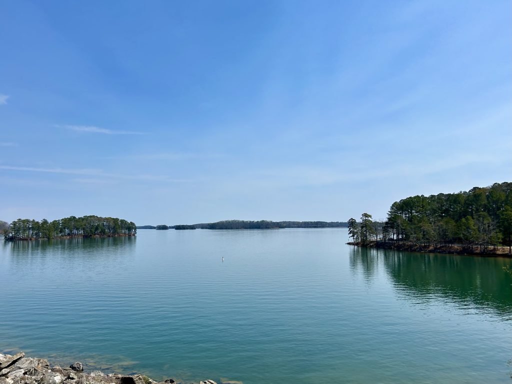 Looking out toward Lake Lanier